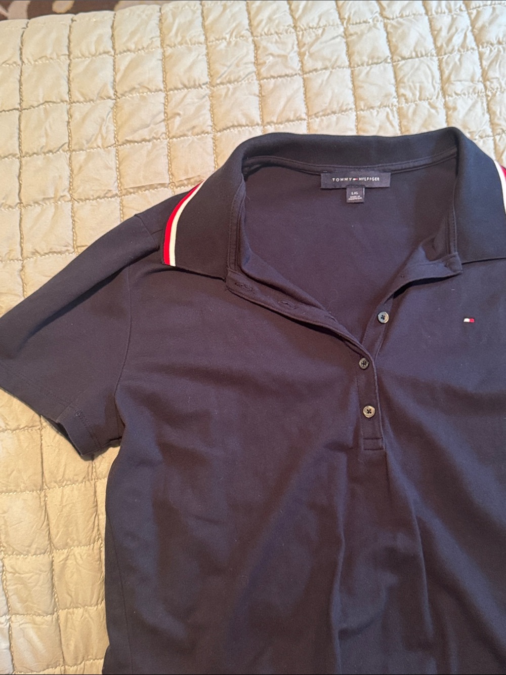 Tommy Hilfiger Navy Polo Midi Dress